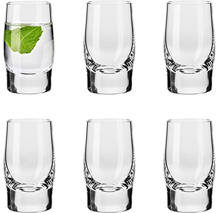Barski Shot Glass - Liquor Glasse - Set of 6 Glasses - Crystal Glass - 1.7 Oz. - Use it for - Liquor - Whiskey - Vodka - Cordial -Very Durable