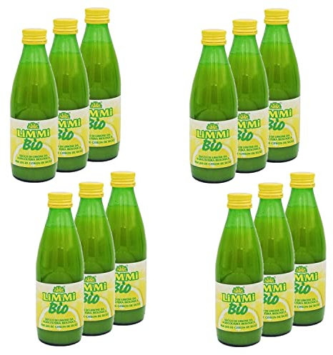 Limmi Lot 12x Pur jus de citron BIO - Bouteille 250ml