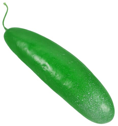 PRETYZOOM Künstliche Gurke 2 Stück Simulation Grüne Gurke Aus Kunststoff Lebensechtes Dekogemüse Für Küche Party Foto-Requisite Und Haushaltsdekoration