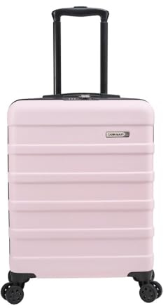 Cabin Max Anode 55x40x20 cm Handgepäck Koffer - Leicht, Hartschale, Koffer Handgepäck Trolley mit 4 Rädern, 3-stelliges Schloss (Rosa)