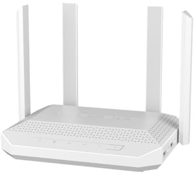 Keenetic Router Hero AX3000 Mesh Wi-Fi de 6 Gigabit con un conmutador inteligente Gigabit de 4 puertos y un conmutador inteligente de 1 puerto de 2,5 Gigabit, puerto combinado SFP, puertos USB 2.0 y