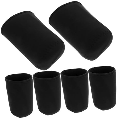 SUPVOX 5 Ensembles Bouclier Lumineux pour Pot De Germination Kit De Culture De Légumes Verts en Intérieur Protecteur De Manchon De Pot Anneaux Bocaux Le Maçon Black Chiffon 6 Pièces * 5