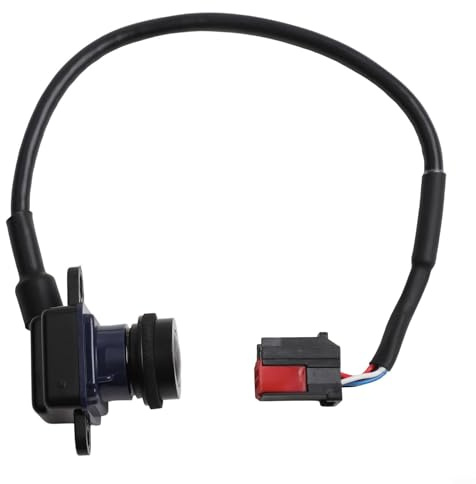 EffiFish Cámara de aparcamiento asistida de visión trasera para Fiat 7355951810, repuesto para sistema de respaldo de vehículo, instalación directa, material ABS, conector negro de 6 pines, 12 V