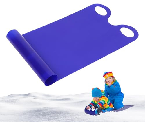 Snow for Kids – PE PP Roll-Up with Handles, Foldable Portable High-Speed Snows Slider for Winter Fun | Lightweight Durable Design Suitable for Beaches Snow Grass Sand Sliding