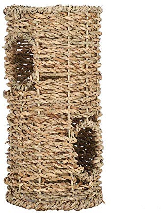 Annadue Casa de Césped con Túnel para Hámster, Transpirable, de Verano, para Ardillas, Chinchilla, Mascota Pequeña, Accesorio para Nido de Mascota, Escondite
