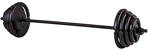 The Step Fitness Deluxe Barbell Weight Set, 60 lbs with Bar, Collars, and Weights