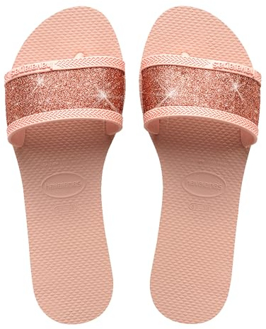 Havaianas - You Angra Glitter, Bequeme, stylische, langlebige, breite Strap Glitter Thong Sandalen, für Damen