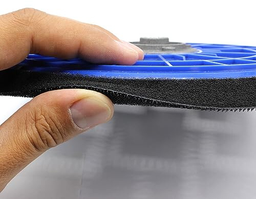 Schleifteller Kletteller 225mm Gewinde M14 Trockenbauschleifer Langhalsschleifer Wand und Deckenschleifer für Menzer LHS, TBS 225 (Schaumstoff - weich)