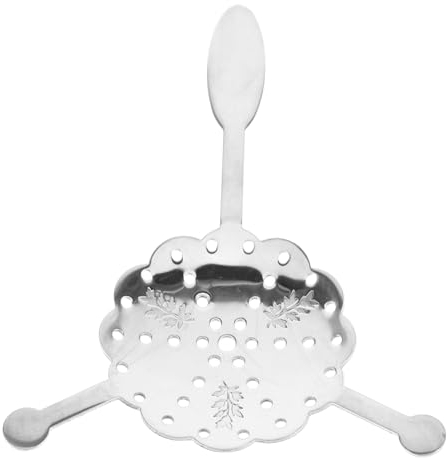 JECOMPRIS Cuchara De Absenta Goteros De Absenta Cuchara De Acero Inoxidable Fuente De Absenta Gotero De Absenta De Metal Suministro De Absenta Cucharas De Azúcar Absenta Accesorio Filtro De