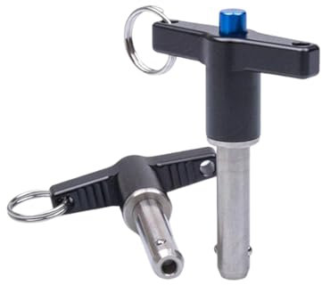 1 pièce Goupille de verrouillage de remorque à poignée en T de 5mm de diamètre, longueur de serrage 40mm, goupille à dégagement rapide autobloquante en acier inoxydable 1 pièce