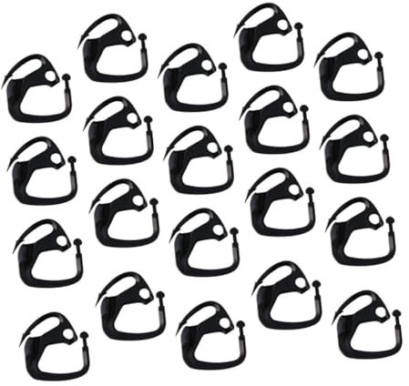 UPKOCH 20 Piezas Accesorios gancho titulares netos Suministros de jardín Accesorios para invernaderos sujetar los ganchos de la red de sombra accesorios colgantes de invernadero Black