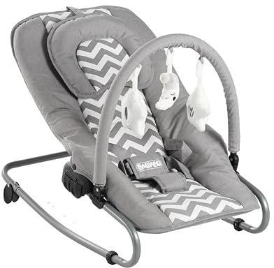Babyco – Baby Bouncer 0M+ to 9kgs- Grey Cheveron