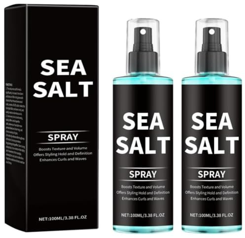 Spray modellante al sale marino, 100 ml/3,38 fl oz - Tenuta per tutto il giorno, dona volume e texture, facile da modellare, adatto a tutti i tipi di capelli, crea onde da spiaggia