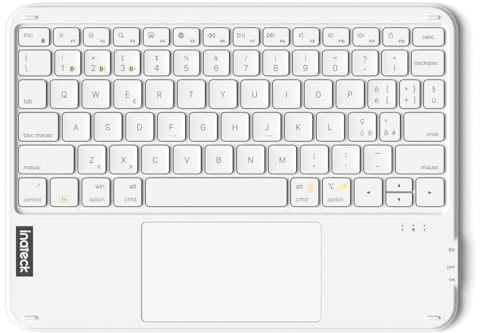 Inateck Tastiera iPad Ultrasottile con Touchpad, Bluetooth 3 Canali