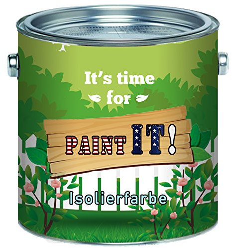 Paint IT! Isolierfarbe Weiß Nikotinsperre premium Wandfarbe 2,5 L 5 L 10 L (1 L)