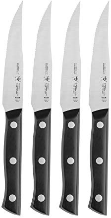 HENCKELS Dynamic Razor-Sharp Steak Knife Set of 4, German Engineered Informed by 100+ Years of Mastery, Stainless Steel