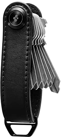Spigen Valentinus Key Organizer, Minimalistic Compact Holder, Keychain, Keyring Up to 6 Keys - Black