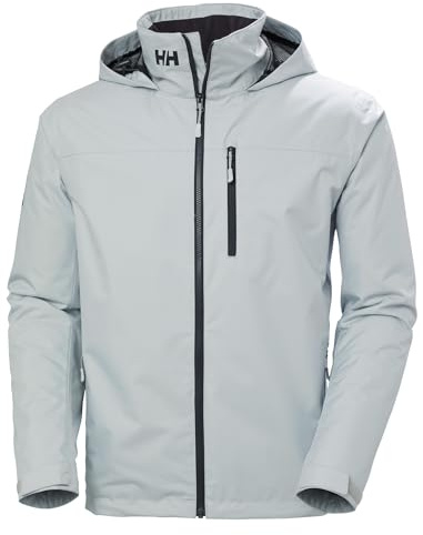Helly Hansen Herren Crew Hooded Midlayer Jacke, Grauer Nebel 2.0, 3XL