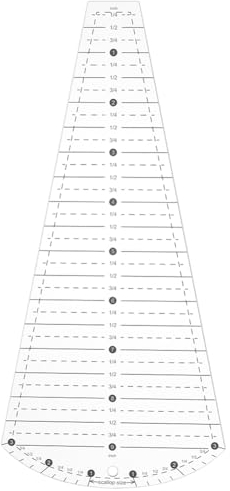 BENECREAT Quilt-Schablonenlineal Aus Acryl, Dresdner Teller-Quilt-Vorlage, Blütenblatt-Form-Vorlage, Quilt-Zubehör Zum Schneiden von Mustern, Nähen, Deckenherstellung