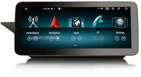 Erisin 12.3 Android 14 8-Core 8GB+128GB Radio de Coche Estéreo Navegación de Automóvil para Mercedes-Benz Clase E W207 C207 A207 Soporta IPS Wireless CarPlay Android Auto Bluetooth WiFi OEM CANBUS