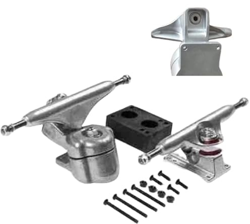 Surf Skateboard Trucks Adapter – 2st bakre lastbilar för YOW Meraki | Heavy Duty aluminiumlegering skateboard scentruckar, premiumtruckar tillbehör för longboards och freestyle skateboardåkning