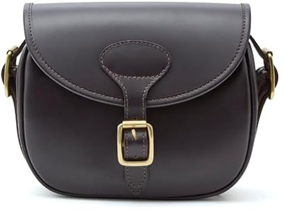 Premium Pull Up Leather Cartridge Bag in Dark Brown (100 Cartridges)
