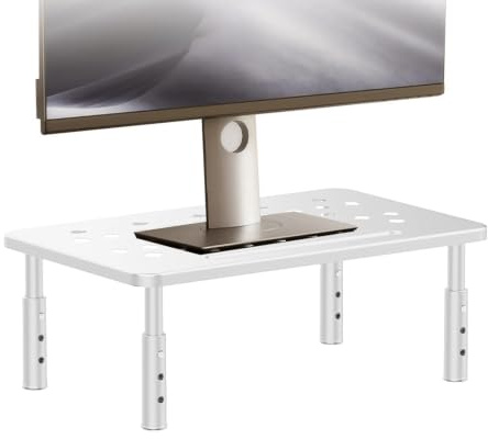 Monitorbordsställ,Monitorställ för skrivbord Höjdjusterbar Ergonomisk | Justerbart stativ för datorskärm för skrivbord hemmakontor, ergonomiskt utrymmesbesparande r