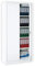 Weißer Flügeltürenschrank komplett montiert Metallschrank abschließbar Lagerschrank Aktenschrank 4 Fachböden 530347 weiß 1950 x 920 x 420 mm