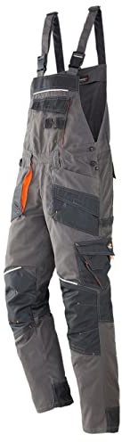 Terrax workwear Herren-Arbeitslatzhose dunkelgrau/schwarz (54)