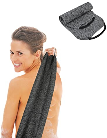 Dusche Rückenbürste für Körperpeeling, Rückenschrubber Doppelseitige Badebürste Rückenbürste zum Duschen,Dusche Körperbürste,Rücken Duschschwamm