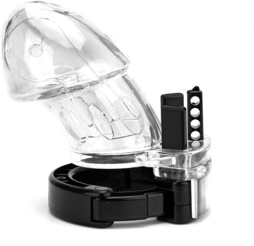 binxliuxo EKIDAZ Gabbia Principale Regolabile in plastica da Uomo B/D/S/M Set (Trasparente)