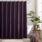 HOMEWINS Duschvorhang 180x200 cm aus Hochdichter Stoff, Badvorhang Wassdicht und Anti-schimmel, Waschbar und Knitterfest Textile, Violett Duschvorhänge mit 12 Duschvorhangringe