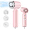 webeauty [5 en 1] Brosse Soufflante & Air Styler, [110 000 RPM] Sèche-cheveux Ionique Haute Vitesse, séchage rapide, avec boucleur auto-wrap, volumateur, lisseu (Rose)