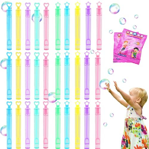 Tchsrim 50 Stück Mini Seifenblasen Set, Herzallerliebst für Hochzeit, Taufe, Geburtstag, Goldene Hochzeitsseifenblasen