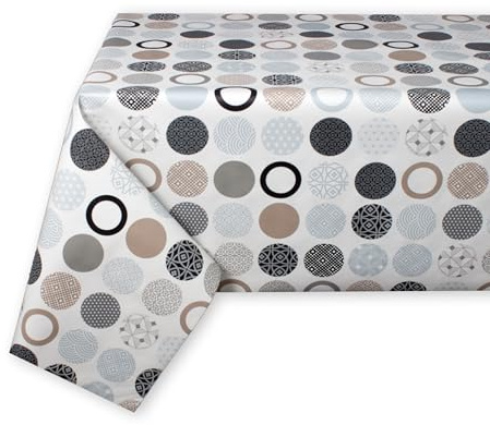 BESCH Mantel PVC Rectangular Impermeable Lavable y Fácil de Limpiar Fabricado en España - Mantel Hule Antimanchas para Mesas Tamaño 100x140cm