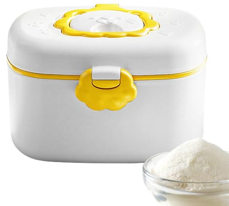 Formula Dispenser Box, Formula Resebehållare Lufttät läckagesäker bärbar | Behållare Förseglad BPA-fri torrmjölkspulverförvaring Resor för Tot Kids Babe Nyfödd Utomhushem Dag