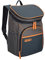 AKTIVE Nevera blanda, Mochila térmica 15L para Playa o Camping, 2 Compartimentos Independientes, Bolsillo Frontal y Laterales de Red, Interior PEVA Aislante, 26x20x35 cm (80790)