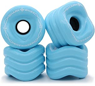 Shark Wheel Skating Wheels, Sidewinder 70mm 78a Longboard Wheels, Shark Longboarding Wheels (Ice Blue, 70mm)