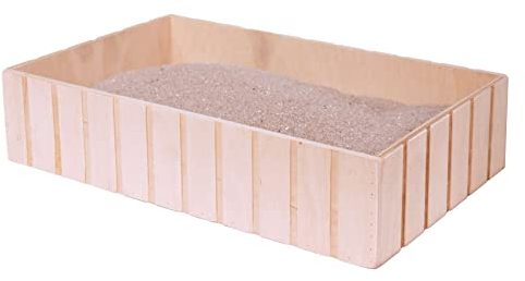 PETGARD Sand Badewanne Sandkiste Sandbad Buddelkiste für Nager 31 x 19 x 7 cm