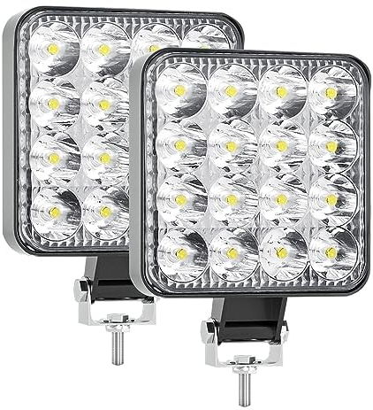 Willpower LED Arbeitsscheinwerfer, 2 x 3.3 Zoll 48W Strahler led fernscheinwerfer, Led Scheinwerfer 12v für Auto Bagger Anhänger Traktoren LKW SUV offroad