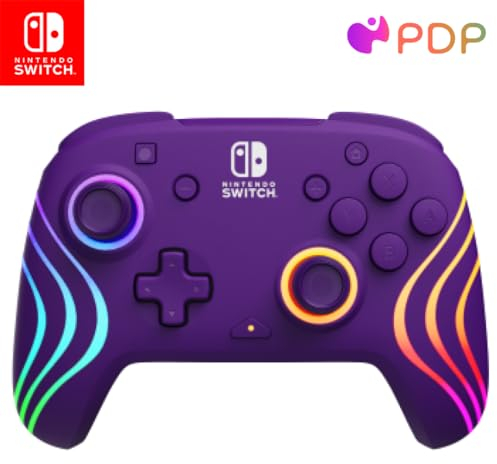 Official Afterglow Wave Wireless Controller Nintendo Switch - Purple