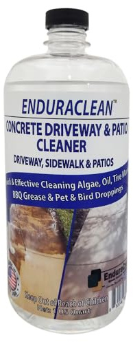 Marblelife EnduraCLEAN Concrete Cleaner for Driveways, Sidewalks & Patios, Powerful Concrete Sidewalk Cleaner, Effective Driveway Oil Stain Remover, Safe for Plants Patio Cleaner, Ready-To-Use, 32 oz