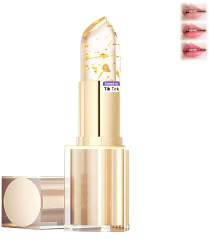REATIFUL Transferproof Color Changing Lipstick for Women,Ph Lipstick Color Changing,Clear Lip stick That Changes Color,Long Lasting 24 Hours Moisturizing Glossy Shine Lip Gloss for Women (1pcs)