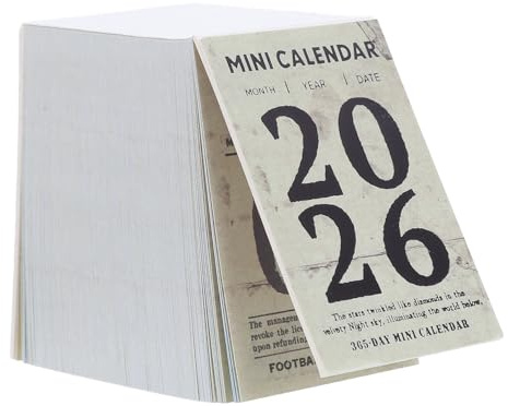 ELAYARD Mini Dagskalender Tear Off Retro Minimalistisk Papperskalender För Planering Hem Enkel Användning Daglig Planer Kalender