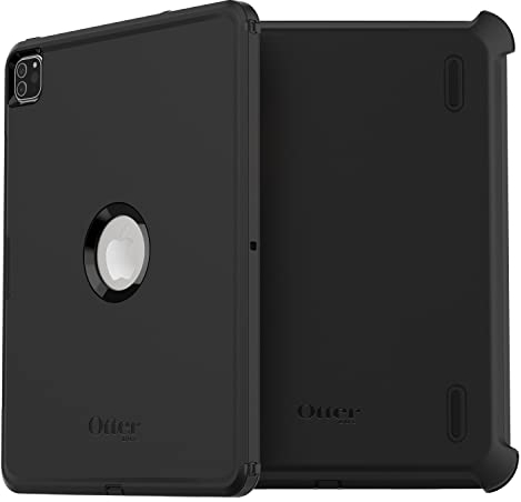 OtterBox Defender Case for iPad Pro 12.9 (3rd gen/4th gen/5th gen/6th gen), Ultra-Rugged Protective Case with built in Screen Protector, 2x Tested to Military Standard, Black, No Retail Packaging