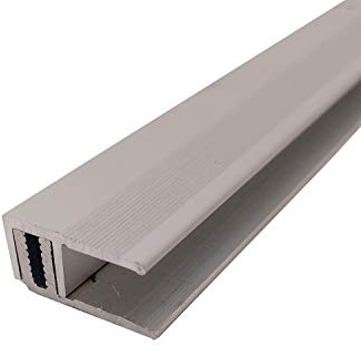 ufitec Profilsystem für Parkett- und Laminatböden für Belagshöhen von 7-16 mm Abschlussprofil silber 90 cm - viele Farben lieferbar (Abschlussprofil | 90 cm lang, Silber)