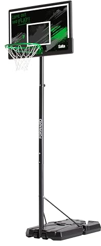 Salta Forward - Basketballständer - Höhenverstellbar von 230-305 cm - Basketballkorb auf Rollen - für Kinder und Erwachsene - Outdoor - Schwarz