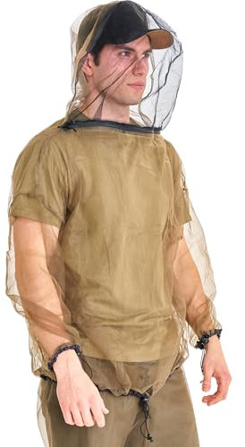 TRIXIE Coghlan's Bug Jacket Extra Large Size - Mosquito and Insect Protection, Unisex, Ultra-Fine Mesh, Breathable, Lightweight, Adjustable Fit, For Camping, Hiking, Fishing & Outdoor Activities