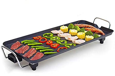 Parrilla De Mesa para Barbacoa Eléctrica, Parrilla Sin Humo Portátil para Interiores Y Exteriores, Parrilla De Carbón 2 En 1, Barbacoa Sin Humo Multifuncional La Parrilla para Barbacoa