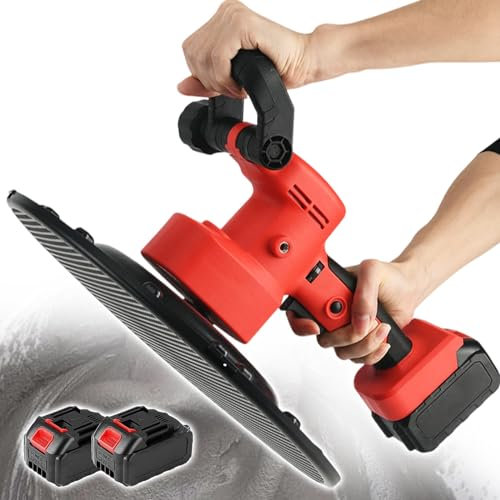 Macchina lisciatrice per pavimenti in cemento da 1680 W, frattazzo per stucco per cemento senza fili, lucidatrice, con 4 tipi di dischi abrasivi, 6 velocità regolabili, interruttore impermeabile, 2